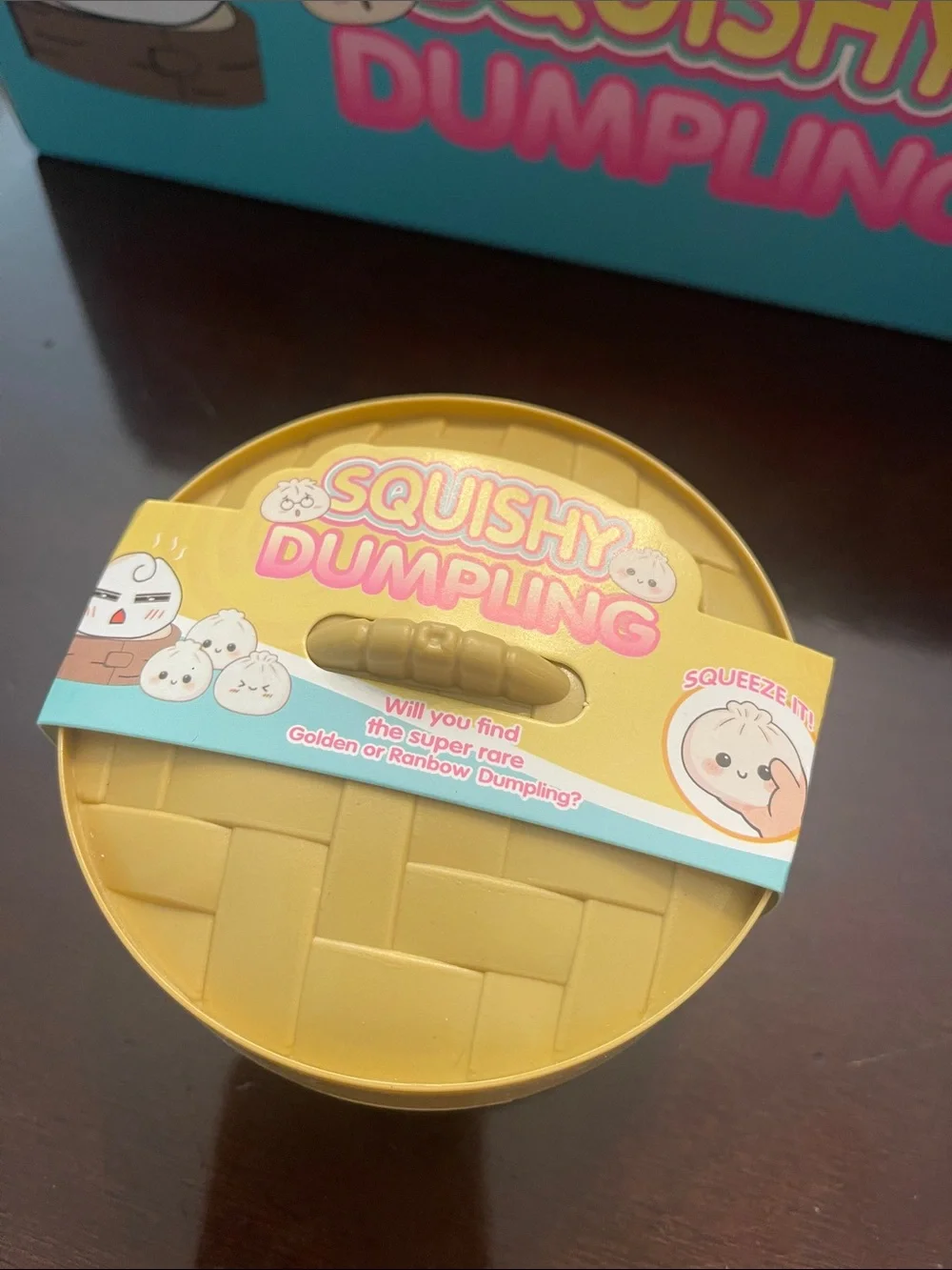 Cute Squishy Dumpling Stress Toy - Cream in box nwt